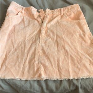 light pink skirt